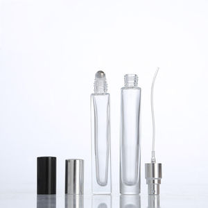 Base gruesa cuadrada 10ml Botella de decantación de perfume de vidrio Botella de vidrio vacía redonda para perfume en aerosol - Product Image 6