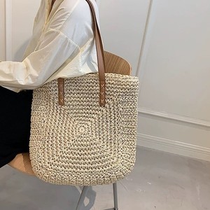 Bolso Tote Tejido a Mano <span class=keywords><strong>de</strong></span> Gran Capacidad con Forro <span class=keywords><strong>de</strong></span> Algodón para Vacaciones en la Playa - Bolso <span class=keywords><strong>de</strong></span> Hombro Casual - Product Image 1