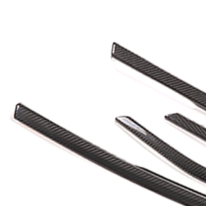 Real Carbon Fiber <span class=keywords><strong>Car</strong></span> Inner Porta Braço Painel Guarnição Tampa Anti-Scratch para Audi A8 2018-2021 Acessórios Interior do Carro - Product Image 2