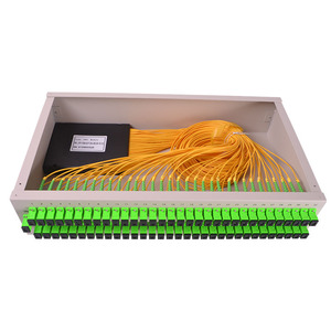Softel tùy chỉnh 1ru 19 "Rack mount fiber optic PLC Splitter 1x64 với SC/APC kết nối - Product Image 1