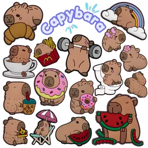 <span class=keywords><strong>Lilu</strong></span> Lindos Dijes de Goma Suave para Zapatos de Mascotas con Diseño de Dibujos Animados, DIY, Corazón, Gafas de Sol y Lazo, Lengua Rosa, Accesorios Decorativos Unisex - Product Image 3