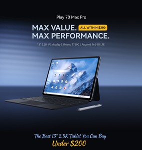 Tablet PC Alldocube IPlay 70 <span class=keywords><strong>Max</strong></span> <span class=keywords><strong>Pro</strong></span> de 13'', 8+128 GB, 10000 mAh, Pantalla de 90 Hz, Cámara de <span class=keywords><strong>5</strong></span>+13 MP, Carga Rápida de 20 W, Android 16, Tablet 4G - Product Image 2