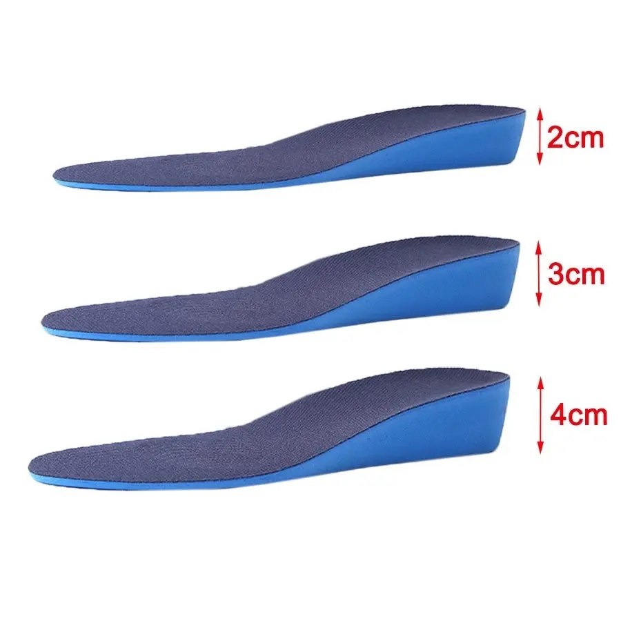 Invisible Height Increase Insert Sports Shoes Insoles for Men Women Arch Support Lift Taller Pads Soles for Shoe Elevator