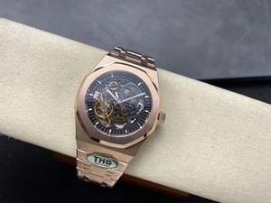 Reloj Mecánico de Buceo de Lujo, Super Calidad, Resistente al Agua, 41mm, Fábrica THB, Movimiento 3132, 15-412, Oro Amarillo, Esqueleto - Product Image 4