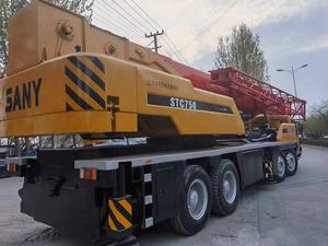 SANY 75 tonnes STC750 utilisé grue de camion mobile hydraulique marque chinoise avec pompe à moteur de haute qualité bon état prix bon marché - Product Image 3