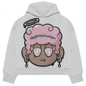 Custom Dtg Oversized Graphic Hoodies French Terry Cotton Pocket No String Heavyweight 400GSM Distressed Acid Wash <b>Men</b> <b>Hoodie</b> - Product Image 3