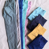Nouveau Short de Course Gainant Sans Couture Taille Basse à Effet Froncé pour Femme avec Contrôle Ventre
