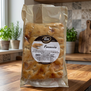 Tissi 200g x 10 pièces Pain Focaccia Savoureux Texture Moelleuse Fabriqué à partir de Farine de Blé Emballage en Sac Italie Fraîchement Cuit au Four Modèle 701101 - Product Image 3
