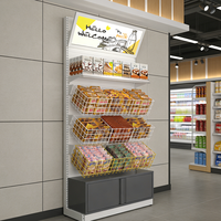 Nouvelle Base de Gondole Modulaire Multifonctionnelle en Métal Robuste 2026 Tendance pour Présentoir de Snacks et Armoire de Rangement – Vente Directe Usine