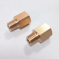 1/8 BSPT macho a 1/8-27 NPT hembra Sensor de calibre remitente latón CNC mecanizado adaptador de rosca reductor