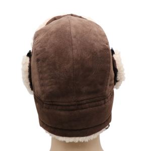 Chapeau d'hiver aviateur avec logo personnalisé, à rabats pour les oreilles, coloré, pour adultes unisexes, chapeau d'hiver trapper - Product Image 4