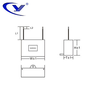 4uF 250VAC CBB61 voor kleine vermogen AC-motoren, zelfherstellende condensator met epoxyhars verpakking voor ontvochtiger ventilator afzuigventilator - Product Image 4