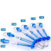 Dynamomètre à ressort cylindrique transparent pour l'éducation scolaire, instrument pédagogique de physique, ergomètre avec crochet