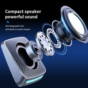 Mini Arreglo de Escritorio Estilo <span class=keywords><strong>DJ</strong></span> que Utiliza Elementos de Altavoces para Mejorar la Mezcla de Música y las Experiencias de Sonido de Escritorio, Pantalla de Holograma 3D - Product Image 4