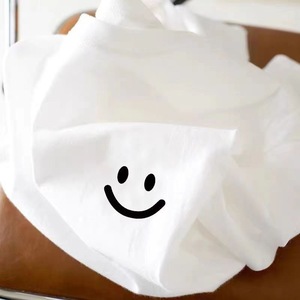 Áo thun nữ cotton trắng tay ngắn mùa hè kiểu mới 2025, chất liệu 100% dệt kim, dáng rộng, tôn dáng, che khuyết điểm, kiểu cách - Product Image 2