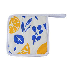 उच्च गुणवत्ता वाली कस्टम मुद्रित महिला एप्रोन लोगो खाना पकाने का पैटर्न ओवन माइट्स रसोई कपास चाय तौलिया व्यक्तिगत सेट - Product Image 6