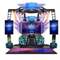 Machine de danse LED à monnayeur, borne de jeu musicale, simulateur deux joueurs pour salle de jeux et centre commercial