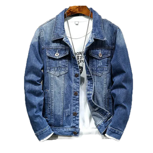 Al por mayor, de alta calidad, estilo vintage, oversize, de moda, casual, de cuero shearling, con cuello vuelto, para hombre, con logo frontal - Product Image 2