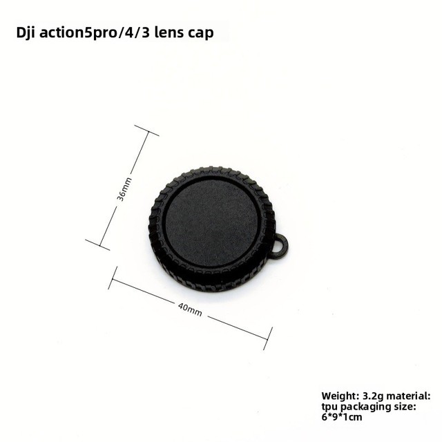 High Quality Durable Lightweight Soft Silicone Lens Cover for Action 5 Pro/4/3 Action Camera Fall Protection Accessory