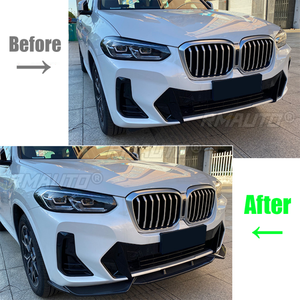 สําหรับ <span class=keywords><strong>BMW</strong></span> X3 G01 X4 G02 <span class=keywords><strong>iX3</strong></span> G08 2021 <span class=keywords><strong>2022</strong></span> + รถกันชนด้านหน้ากันชนLip Body Kitสปอยเลอร์Diffuser Lip <span class=keywords><strong>M</strong></span>แพ็คProtectorฝาครอบTrim - Product Image 2