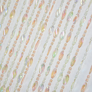 <span class=keywords><strong>ม่าน</strong></span>ประตูตกแต่งบ้านแบบแขวน ลายบิดเกลียว สีชมพูและสีรุ้ง ประดับด้วยลูกปัด<span class=keywords><strong>ใส</strong></span> - Product Image 1