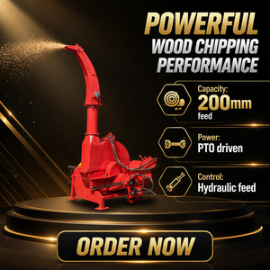 Broyeur de bois rouge PTO 200 mm à alimentation hydraulique, monté sur tracteur, déchiqueteur forestier robuste pour défrichage agricole et verger <span class=keywords><strong>BX92R</strong></span> - Product Image 5