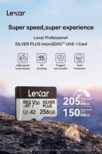 Tarjeta de Memoria Profesional SILVER PLUS TF UHS-I de 128 GB, 256 GB, 512 GB, V30, U3, 4K, Velocidad de hasta 205 MB/s para Cámara, Silver Plus - Product Image 3