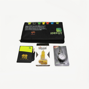 Kit de Tarjetas de Advertencia para Árbitros, Ampliamente Utilizado, Tarjetas Rojas y Amarillas de Entrenamiento, con Silbato, Cono de Árbitro y Piepmeter para Fútbol - Product Image 2