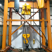 Palans pneumatiques à chaîne haute température 5 tonnes résistants à la chaleur pour la manutention de cuves de fours de fonderie et de fonderie sous pression
