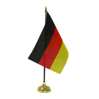 Drapeau de table promotionnel personnalisé pour décor de bureau et d'affaires à domicile avec poteau et base