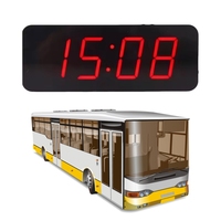 Horloge à affichage électronique numérique à LED Accessoires d'intérieur Indicateur d'information pour autobus et autocars