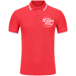 Hombres Mujeres Personalizado de gran tamaño Transpirable de manga corta para camisa Herramientas Solapa Camiseta Publicidad Cultura Grupo americano Uniforme - Product Image 2