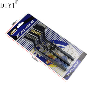Diyt 3Pc Wire Brush <b>Set</b> Stainless Steel Nylon Copper Bristle Cleaning <b>Tool</b> Hardware Kit - Product Image 1