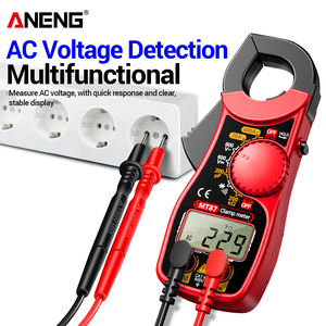 Multímetro Digital de Pinza <span class=keywords><strong>ANENG</strong></span> MT87 con Pantalla LCD, Medidor de Corriente CA/CC, Voltímetro, Diodo, Resistencia, Multitest CAT II 600V 32mm - Product Image 5
