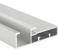 Maßgefertigtes Aluminium-U-Profil Modernes Glas-Treppengeländer Gehärtetes Glas Handlauf für Innen- und Außenbereich Balkonprojekt