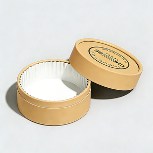 Caja de Cartón Redonda Biodegradable con Logotipo Personalizado para Pasteles, Galletas y Tartas, Envase de <span class=keywords><strong>Tubo</strong></span> de Papel para Repostería de Chocolate - Product Image 1