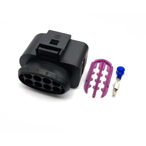 8 Pin <b>Tail</b> Light Connector For Volkswagen Audi Cars Black Plastic Male Female <b>Plug</b> IP20 - Product Image 1