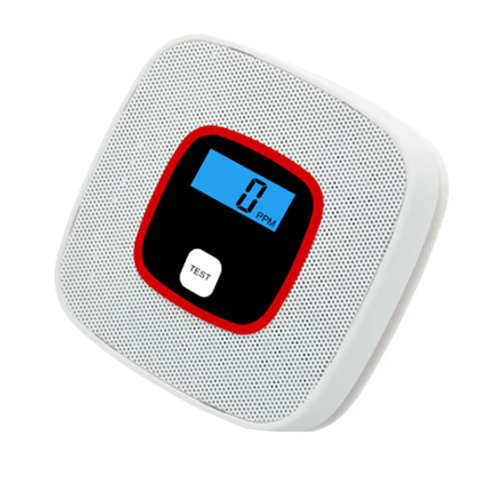 Sensor de alarma de monóxido de carbono Detector de monóxido de carbono digital de voz inteligente alarma doméstica para sistema de seguridad del hogar