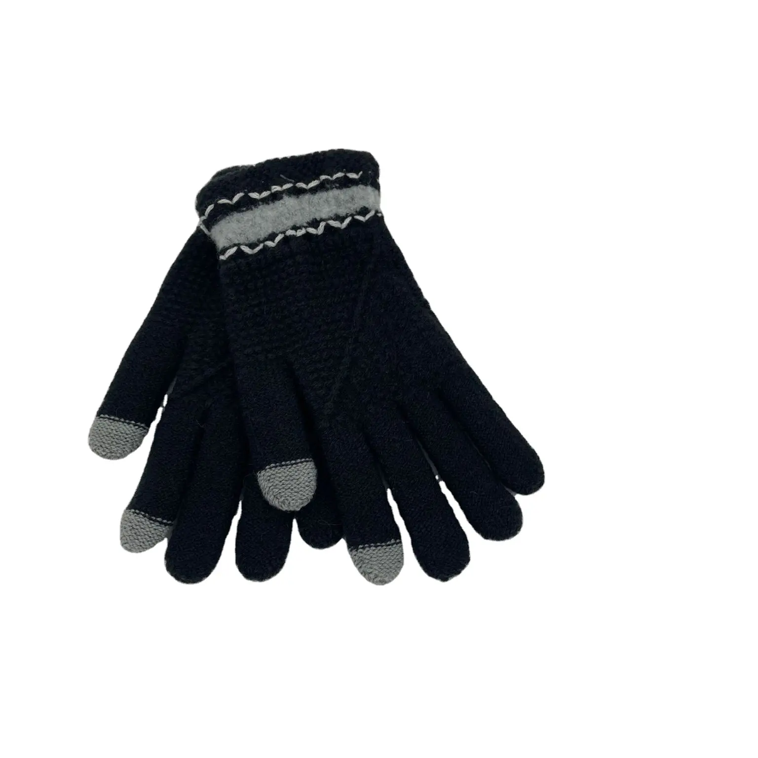 Female full fingers cycling gloves windproof thermal five finger touch screen winter gloves