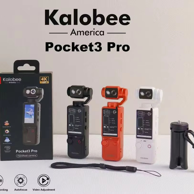 Kalobee Pocket3 Pro Handheld Outdoor Action Camera for Biking and Filming