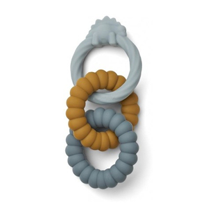 Anneau de <span class=keywords><strong>lion</strong></span> en silicone stégosaure sans BPA ensemble de jouets sensoriels en gros pour bébé anneau de dentition à mâcher <span class=keywords><strong>hochet</strong></span> à chaîne apaisant - Product Image 3