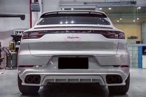 Para el <span class=keywords><strong>Porsche</strong></span> Cayen 9Y0 actualización TurboS estilo PP moldeado por inyección parachoques delantero parachoques trasero falda lateral kit de carrocería - Product Image 6