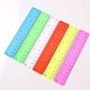 ชุดไม้บรรทัดนักเรียนขนาด 15/20/30 ซม. หลายสี แบบสองหน้า สำหรับเด็ก - Product Image 6