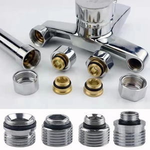 Adaptador de grifo de latón con rosca macho G1/2"(20mm) de 12/14/16/18/20mm, accesorios para grifos de baño, adaptador desviador - Product Image 3