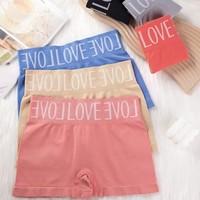 Pantalones Cortos de Cintura Media-Alta para Mujer, Pantalones Cortos Deportivos Cómodos y Elásticos, Ropa Interior sin Costuras de Alta Calidad para Mujer
