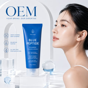 โฟมล้างหน้าบลูเปปไทด์สูตรอ่อนโยน ผลิตภัณฑ์แบรนด์ส่วนตัว รับพัฒนาแบรนด์และผลิตแบบ OEM - Product Image 1