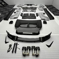 Kit carrosserie large pour Land Rover Defender, avec lèvre avant, jupe latérale, diffuseur arrière et spoiler de capot en fibre de carbone sèche MSY
