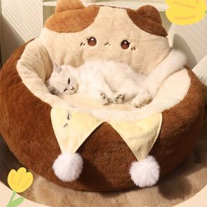 Modern Cartoon Cat & <b>Dog</b> <b>Bed</b> All-Season Universal Pet <b>Sofa</b> with Winter Warmth Washable & Eco-Friendly Anti-Slip Design - Product Image 2
