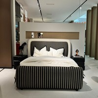 VONLIVA Modernes Luxus-Schlafzimmer-Set Hochwertiges Doppelbett mit Großem Kopfteil Kingsize-Bett Modernes Neues Design Schlafzimmermöbel