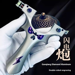 Toptan yüksek güç avcılık profesyonel güçlü çelik sapan lastik bant Metal alüminyum alaşım açık avcılık kuş - Product Image 4